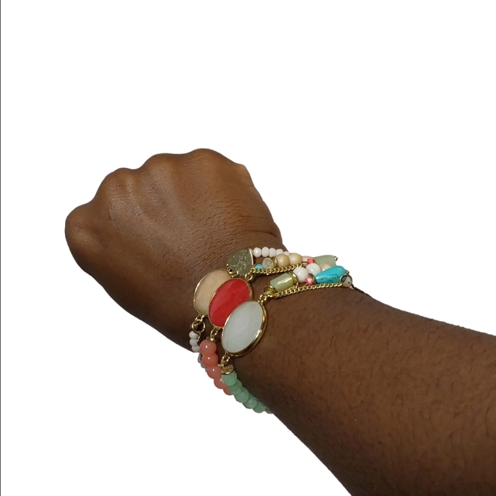 LAURA JANELLE BRACELETS  STRETCHY SET‎ 3